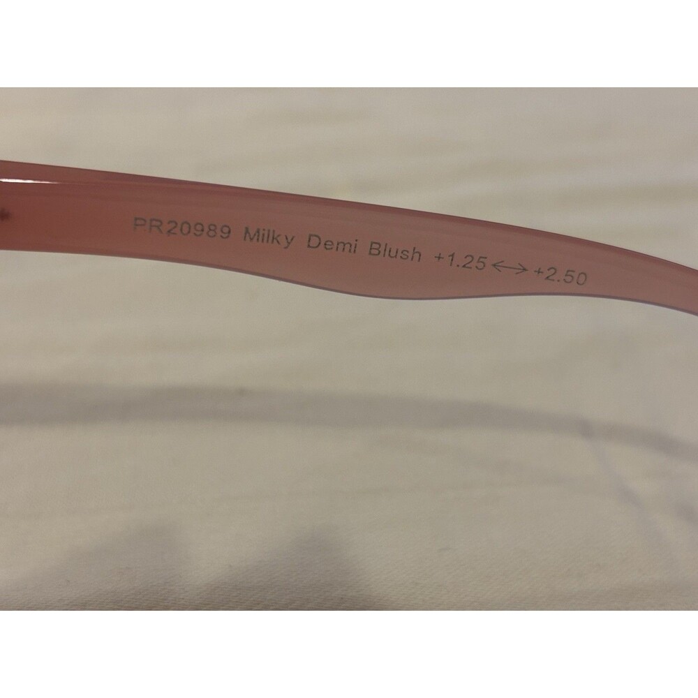 E-specs PR20989 Milky Demi Blush Tortoise Reading Glasses +1.25 - +2.50 Frames - Picture 6 of 7